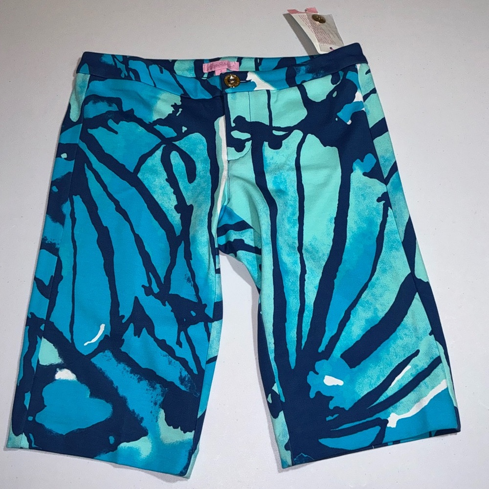 Lilly Pulitzer NWT 12"  McGill Shorts Sparkling Blue Get Inky Size 0 - Picture 8 of 15